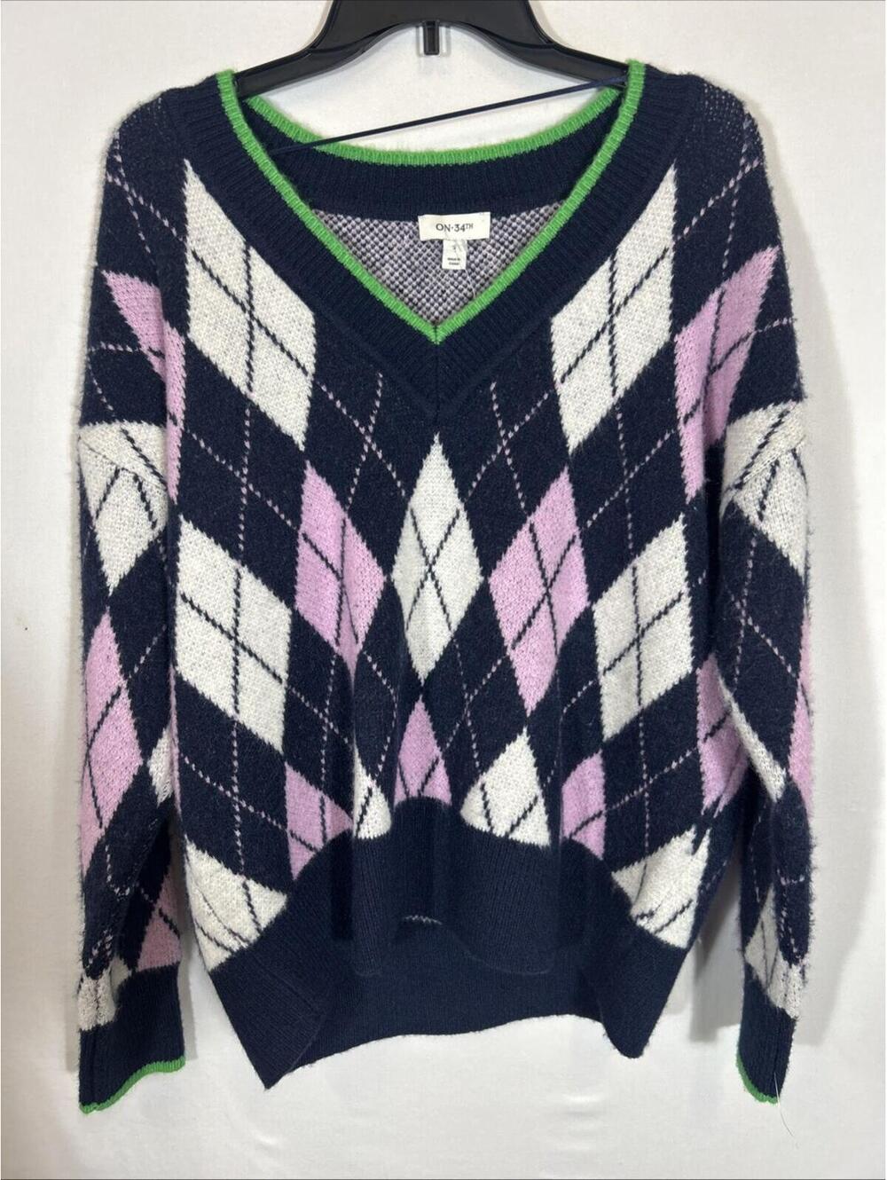 $80 ON 34th Woman’s Sweater  Nevy Multicolor S